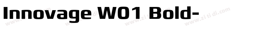 Innovage W01 Bold字体转换